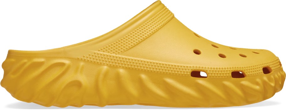 yellow slip-on clog