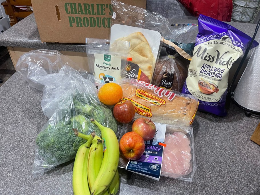 Cheap groceries bought with the Flashfood App