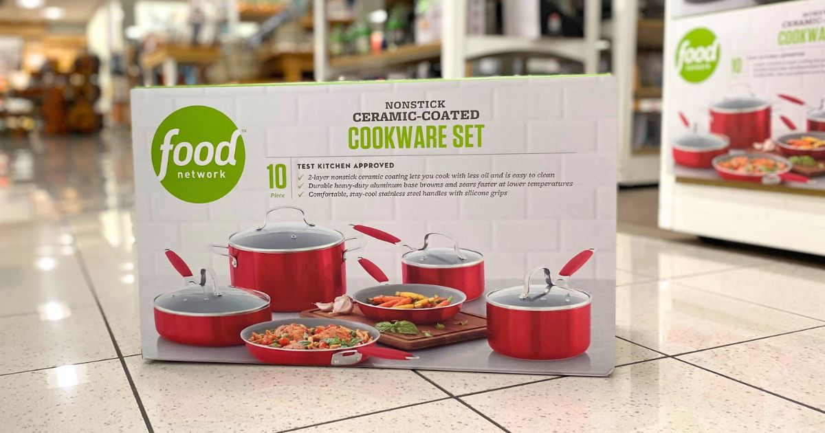 *HOT!* Food Network Cookware 10-Piece Set Only $32.62 Shipped on Kohls.online (Reg. $130)