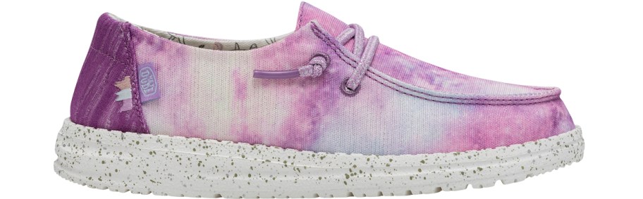 pink and purple watercolor shoe