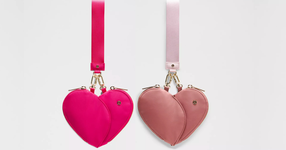 lululemon Heart Shaped Dual Pouch Wristlets Just Dropped (Fun Valentine’s Gift Idea)