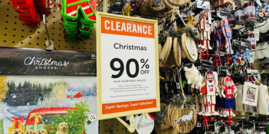 *HOT!* 90% Off Hobby Lobby Christmas Clearance | Decor, & More from ONLY 20¢!