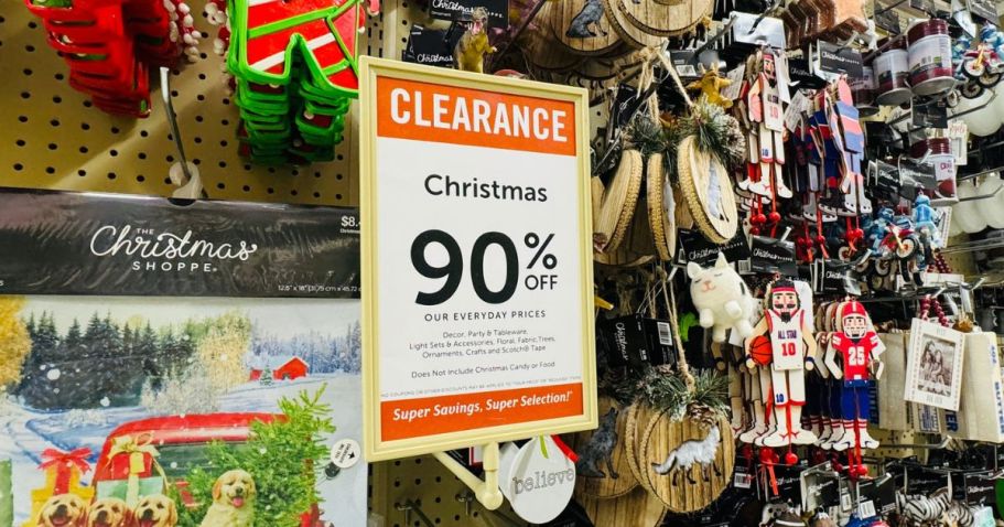 *HOT!* 90% Off Hobby Lobby Christmas Clearance | Ornaments, Decor, & More from 30¢!