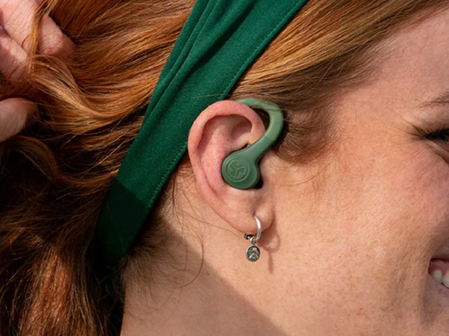 green over ear earbuds