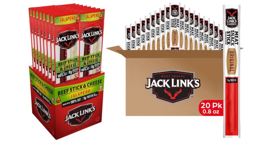 Jack Link's Jalapeno Beef Sticks & Original Beef Sticks