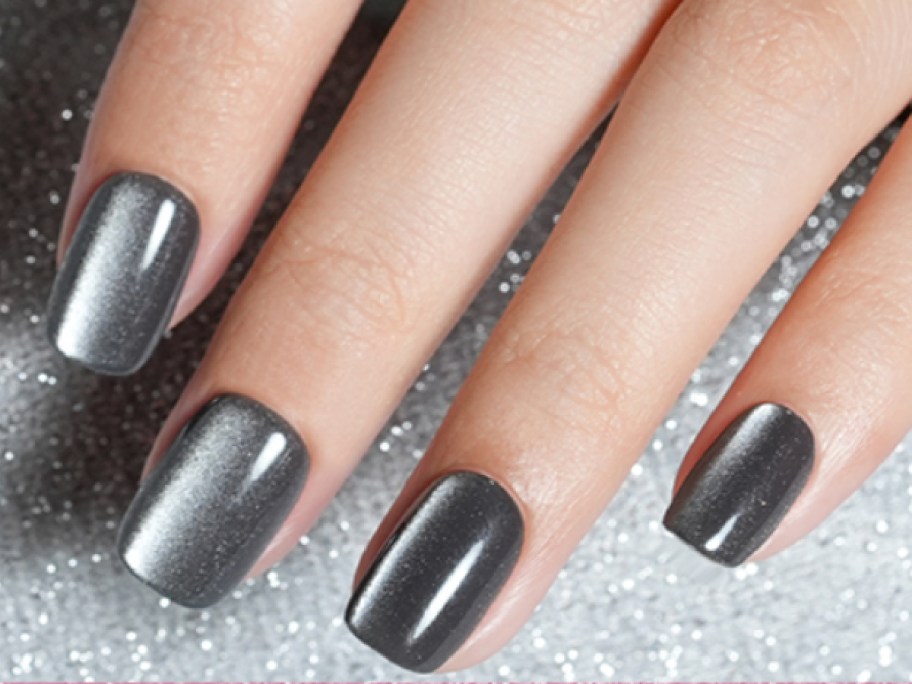 Jofay christmas cat eye nails in gray