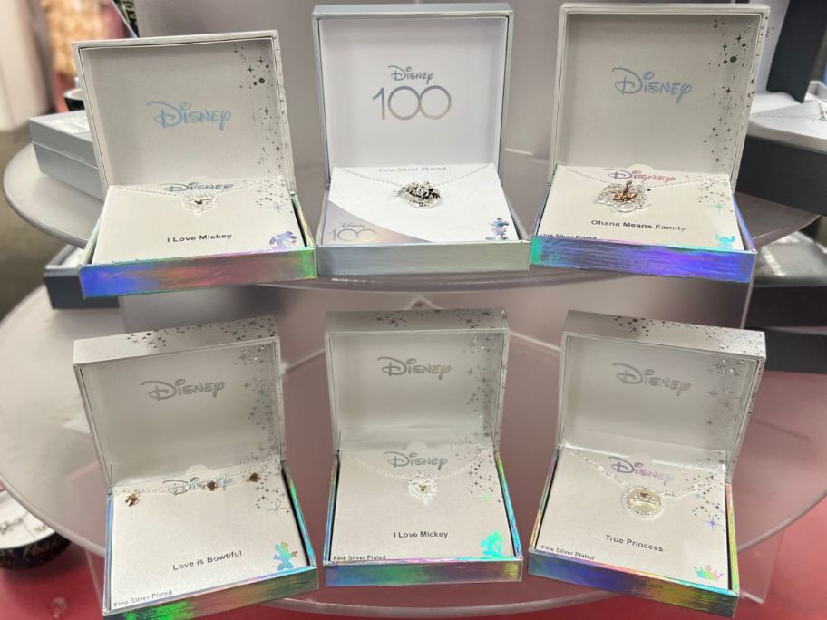 Six boxes of Kohl's Disney Boxed Jewerly