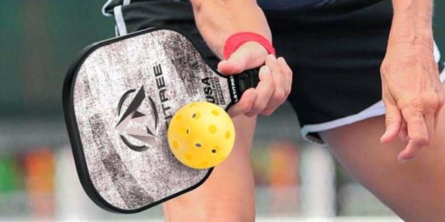 Pickleball Set w/ Paddles, Balls, & Carry Bag Just $11 on Amazon (Reg. $32)