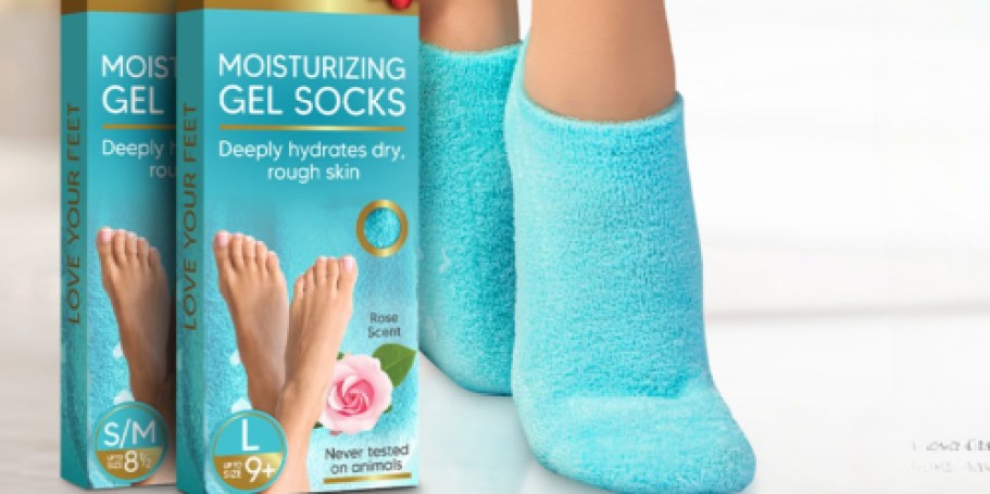 Moisturizing Gel Socks Only $6.98 Shipped on Amazon (Use Them Multiple Times!)