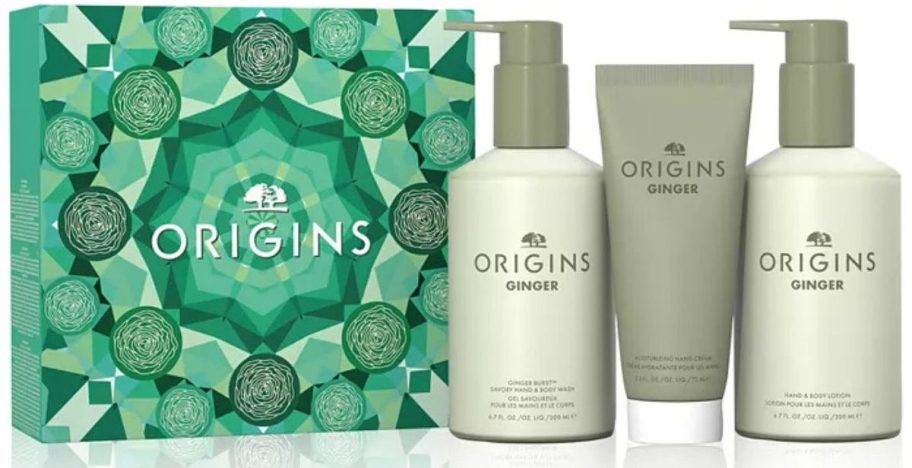 Origins Ginger Bath & Body Nourishing Essentials 3-piece Skincare Gift Set