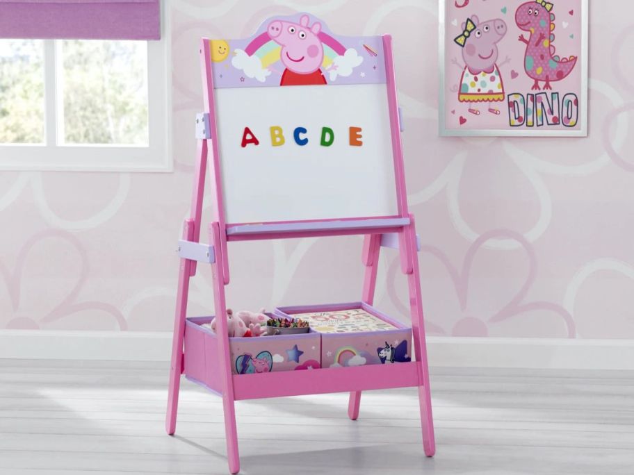 Peppa Pig Activity Easel in play room