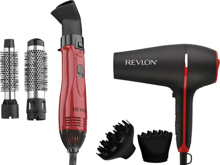 Stock images of two revlon hair tools