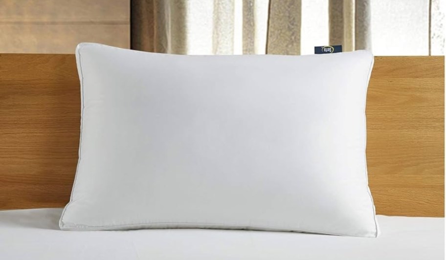 serta bed pillow on bed