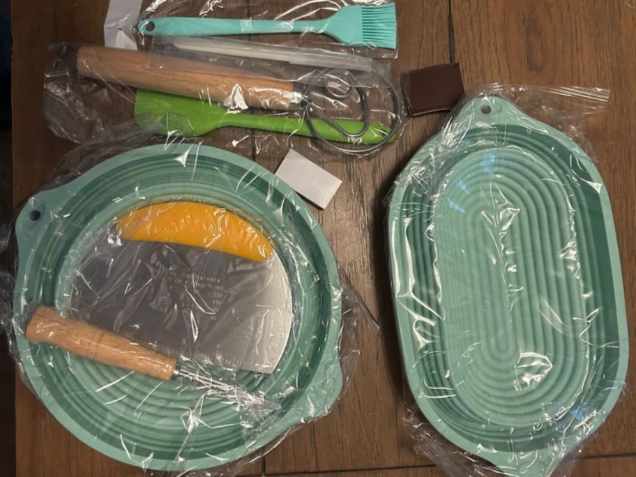 Silicone Banneton Bread Proofing Basket kit