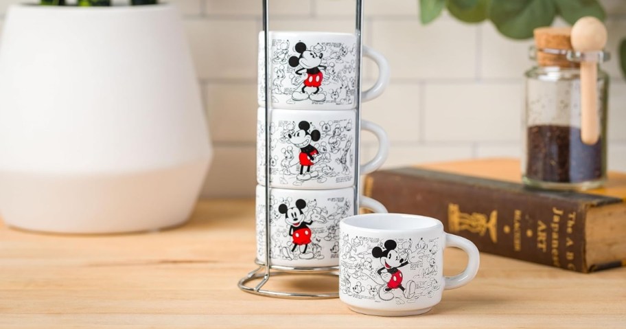 silver buffalo mickey mouse espresso cups