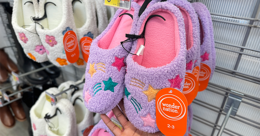 Cozy Kids Slippers UNDER $7 on Walmart.online