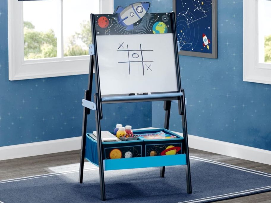 Space Adventures Activity Easel in play room