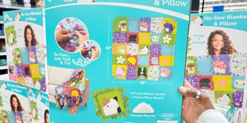 Squishmallows No-Sew Blanket & Pillow Kit Only $18 at Walmart (Reg. $37)