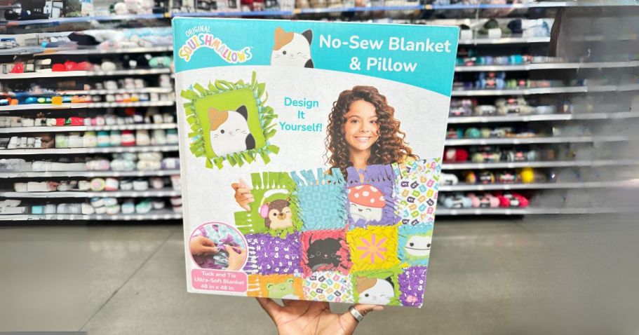 Squishmallows No-Sew Blanket & Pillow Kit Only $18 at Walmart (Reg. $37)