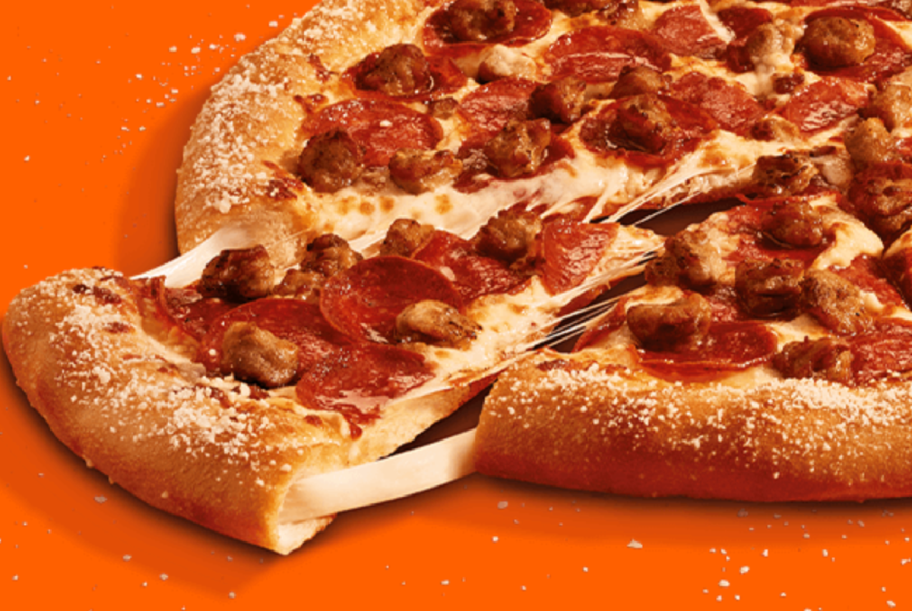 Little caesars stuffed crazy crust pizza with 2 toppings