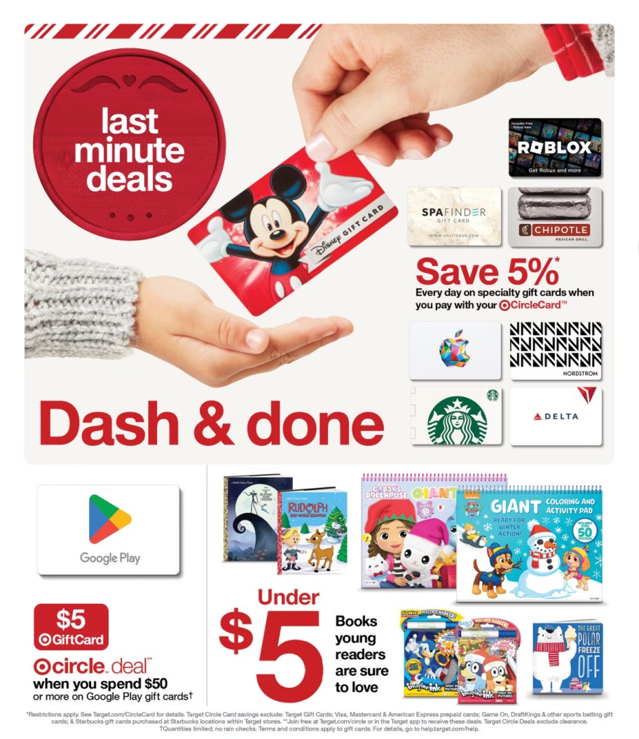 page from Target ad