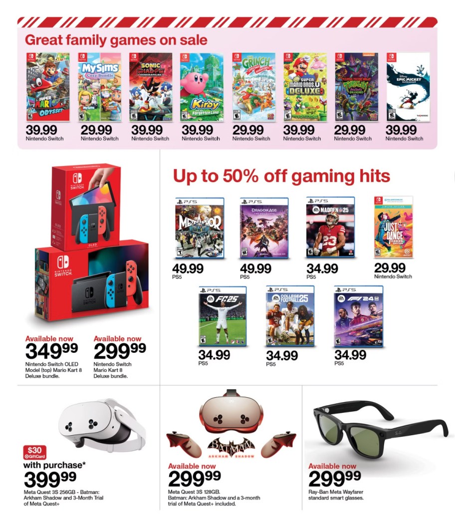 page from Target ad