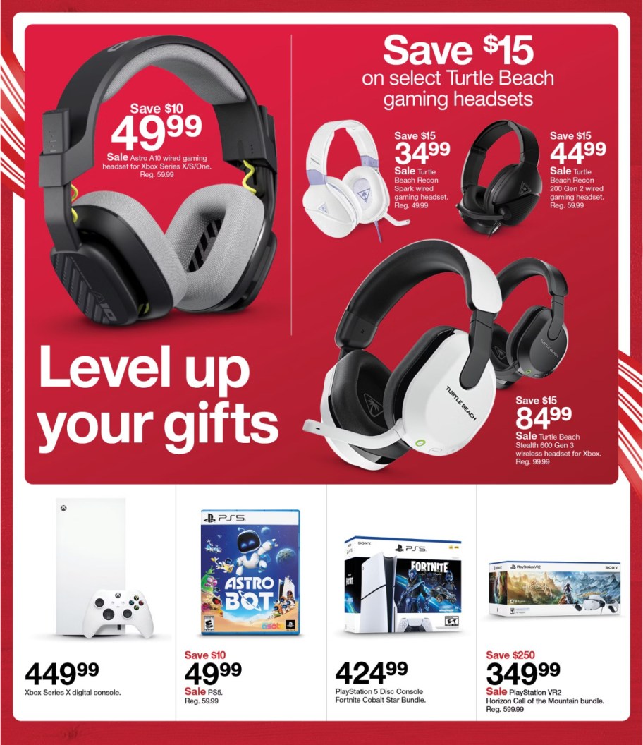 page from Target ad