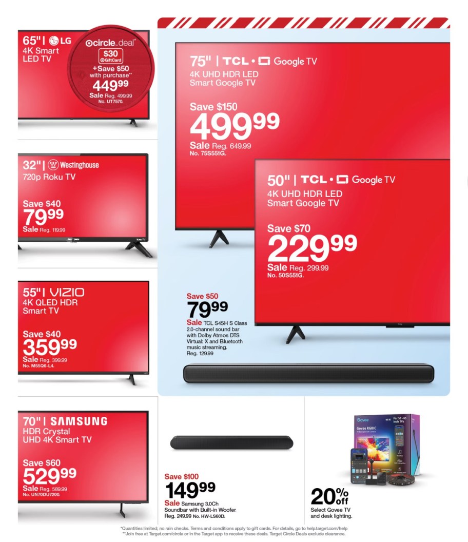 page from Target ad