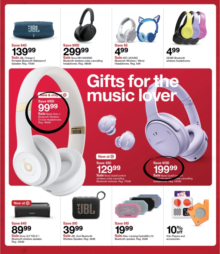 page from Target ad