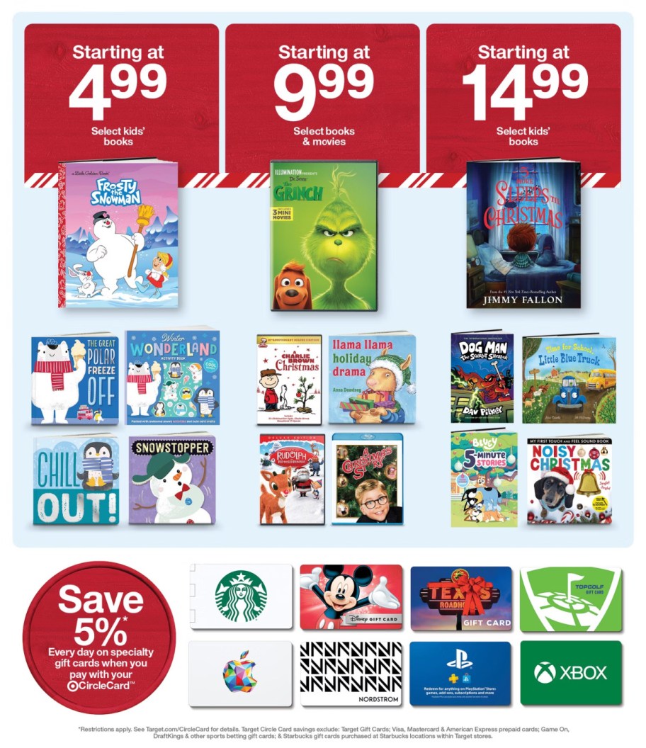 page from Target ad