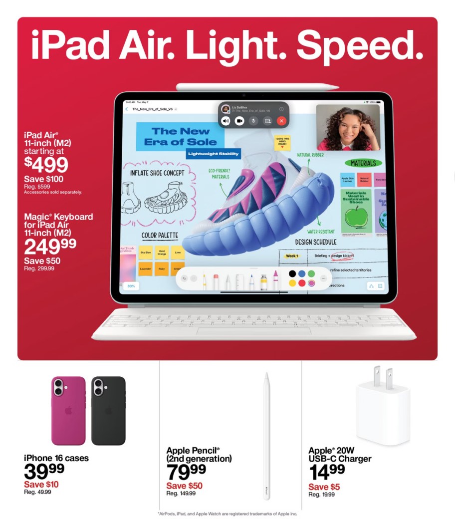 page from Target ad