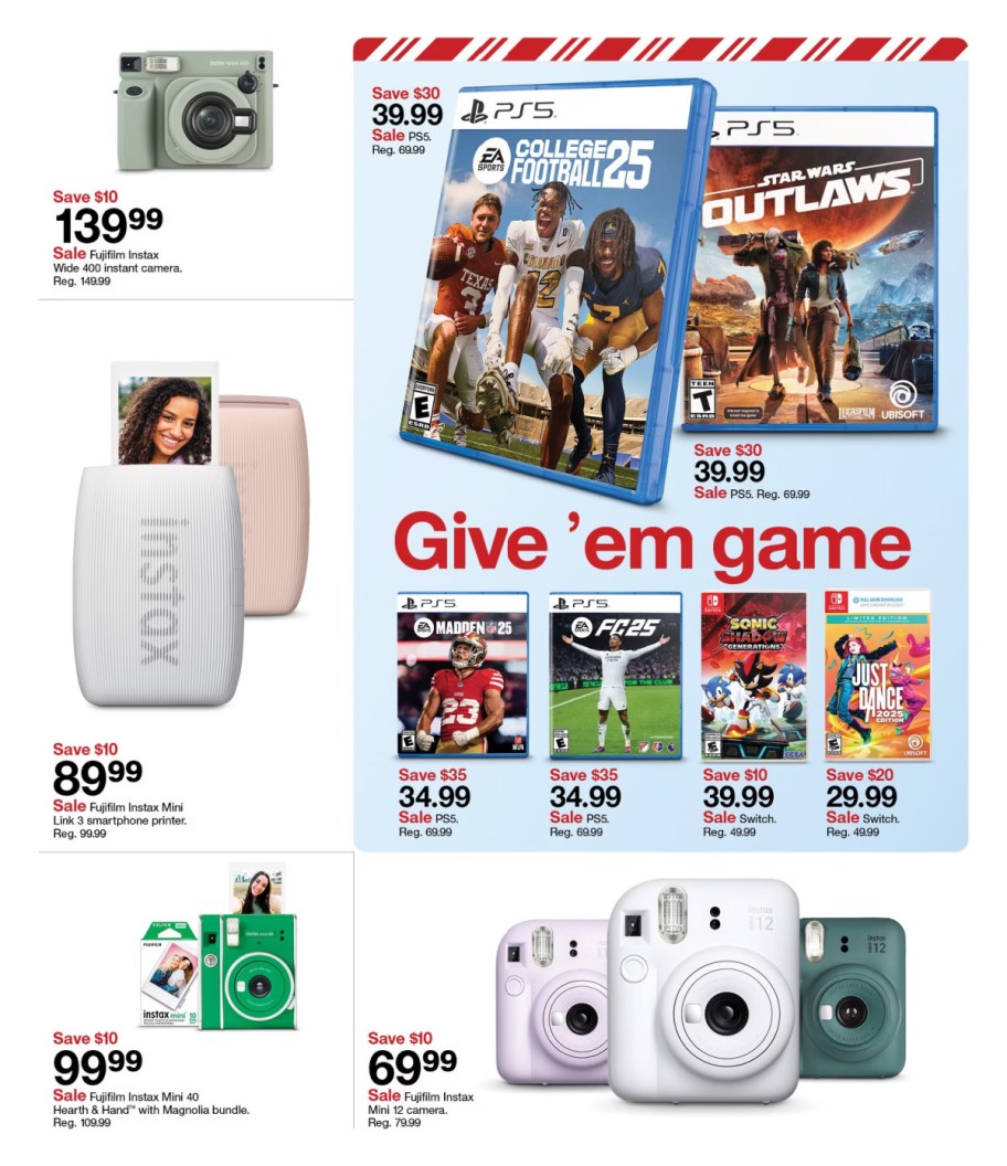 page from Target ad