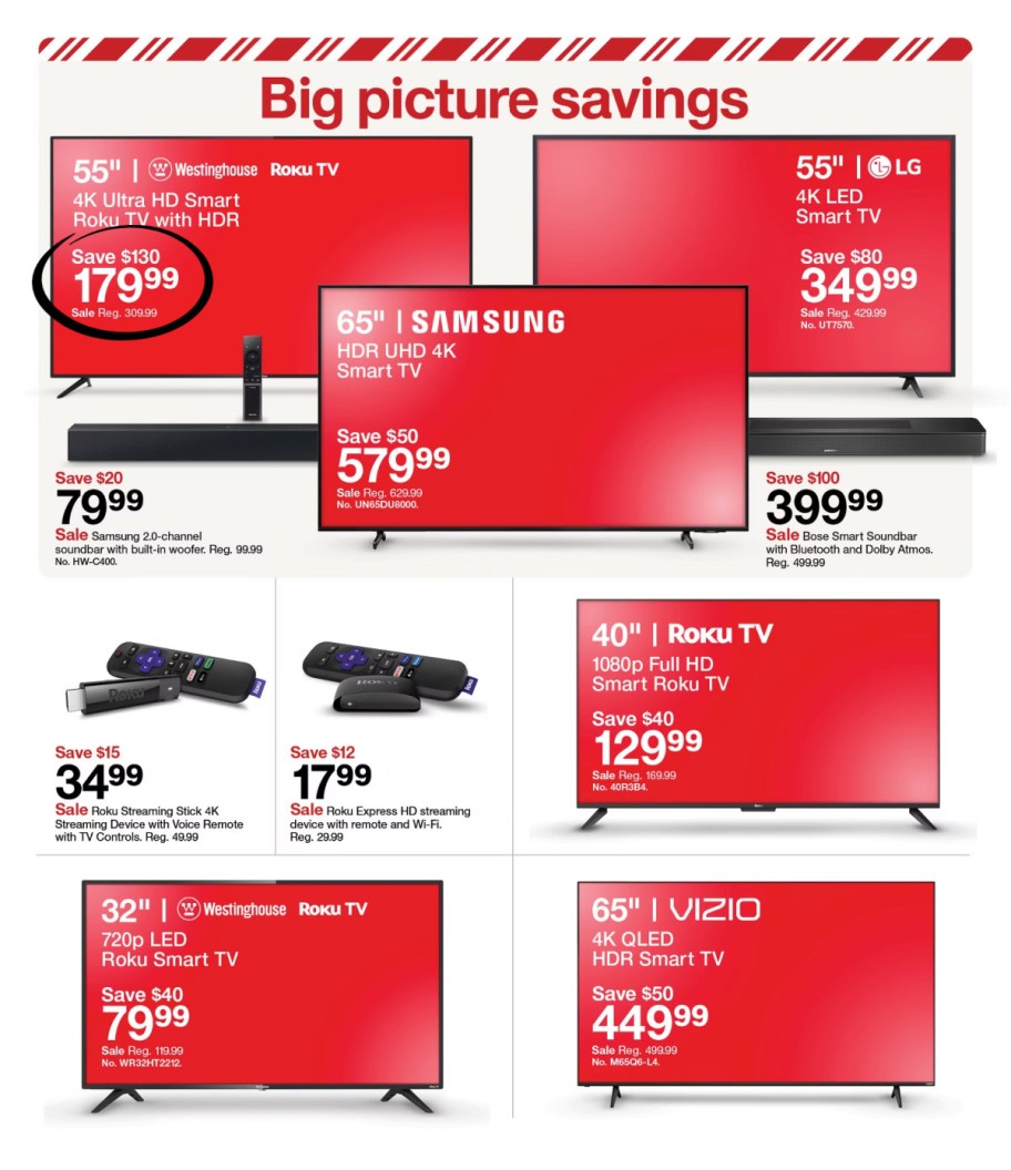 page from Target ad