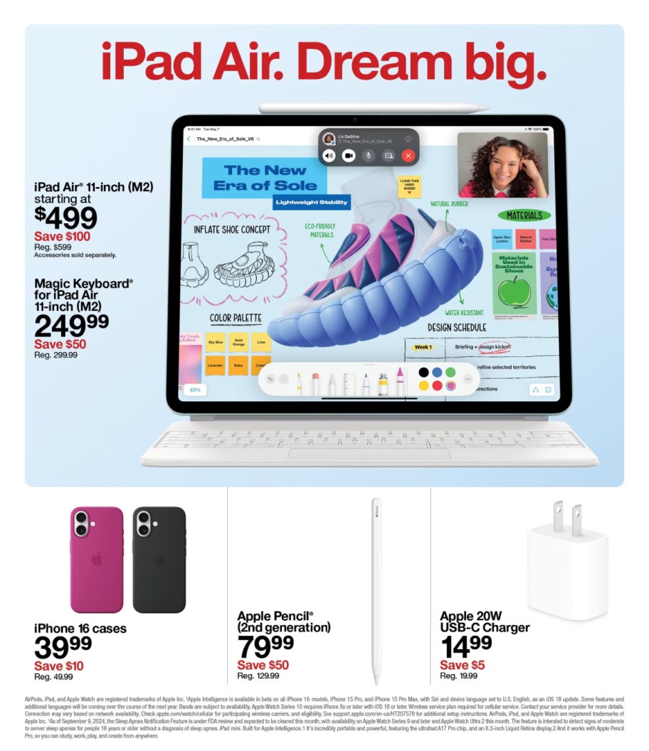 page from Target ad