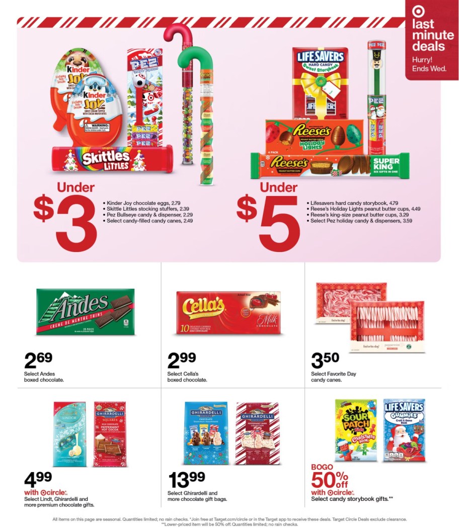 page from Target ad