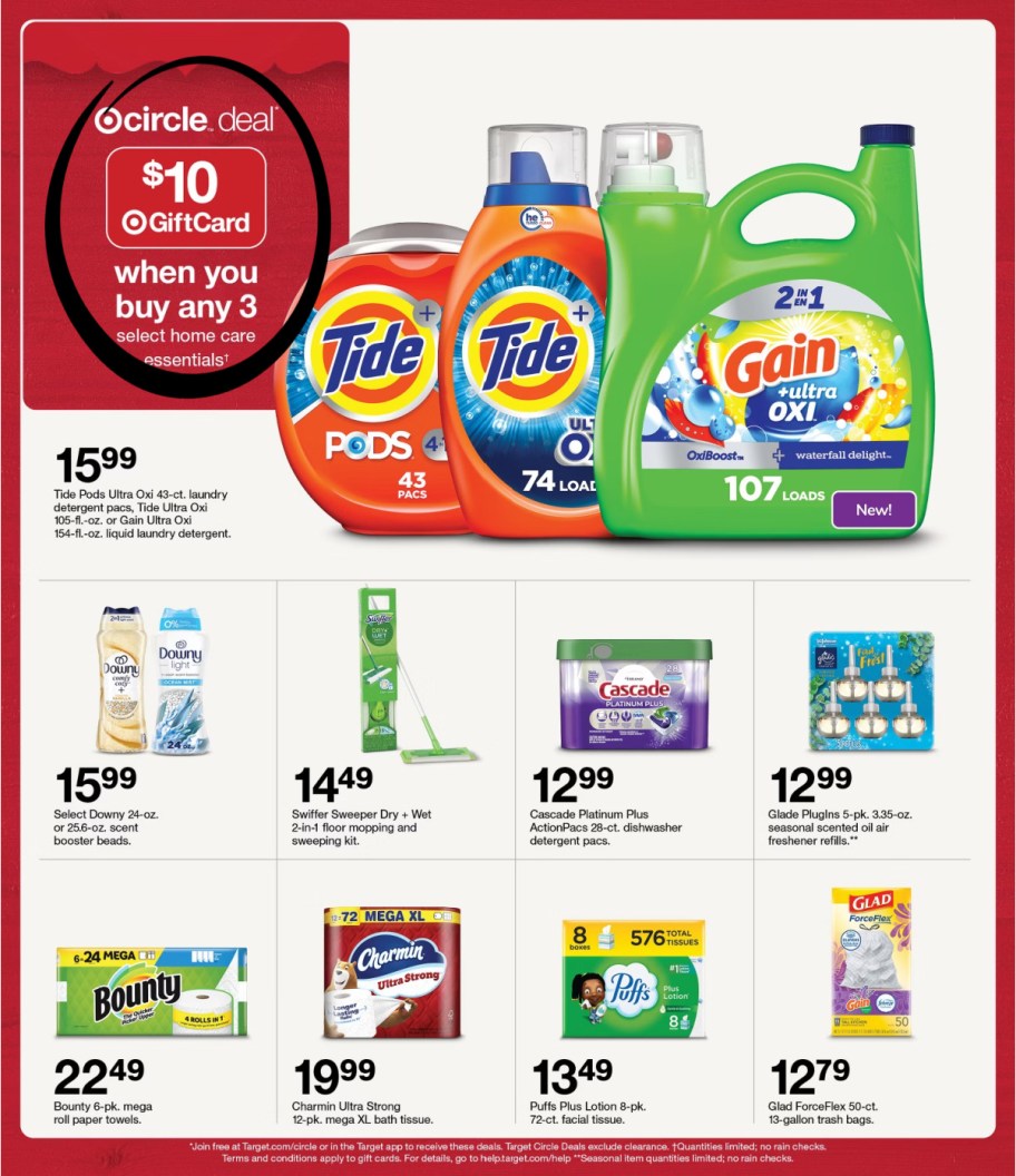 page from Target ad