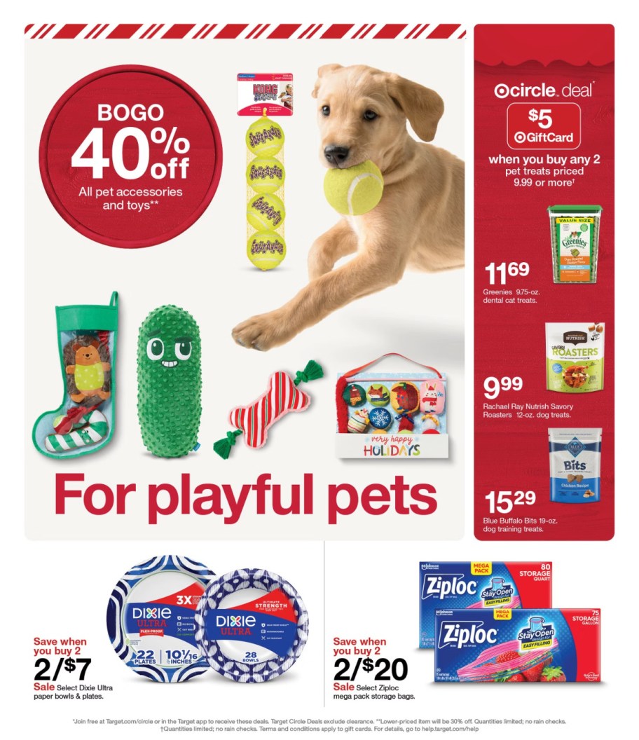 page from Target ad