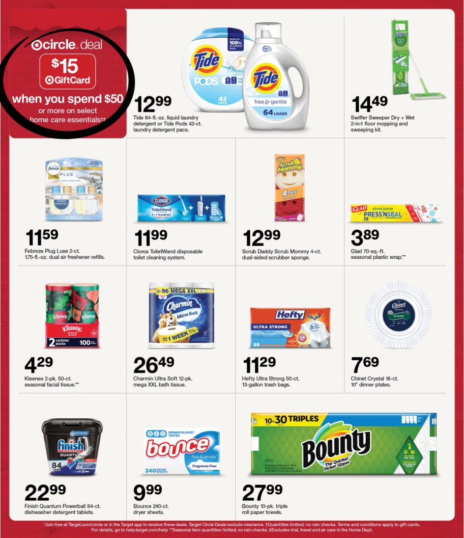 page from Target ad