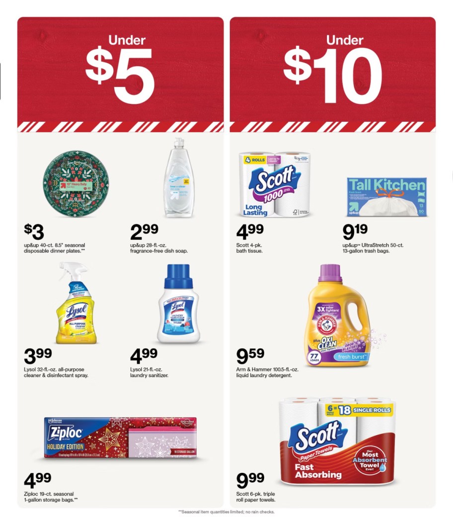 page from Target ad