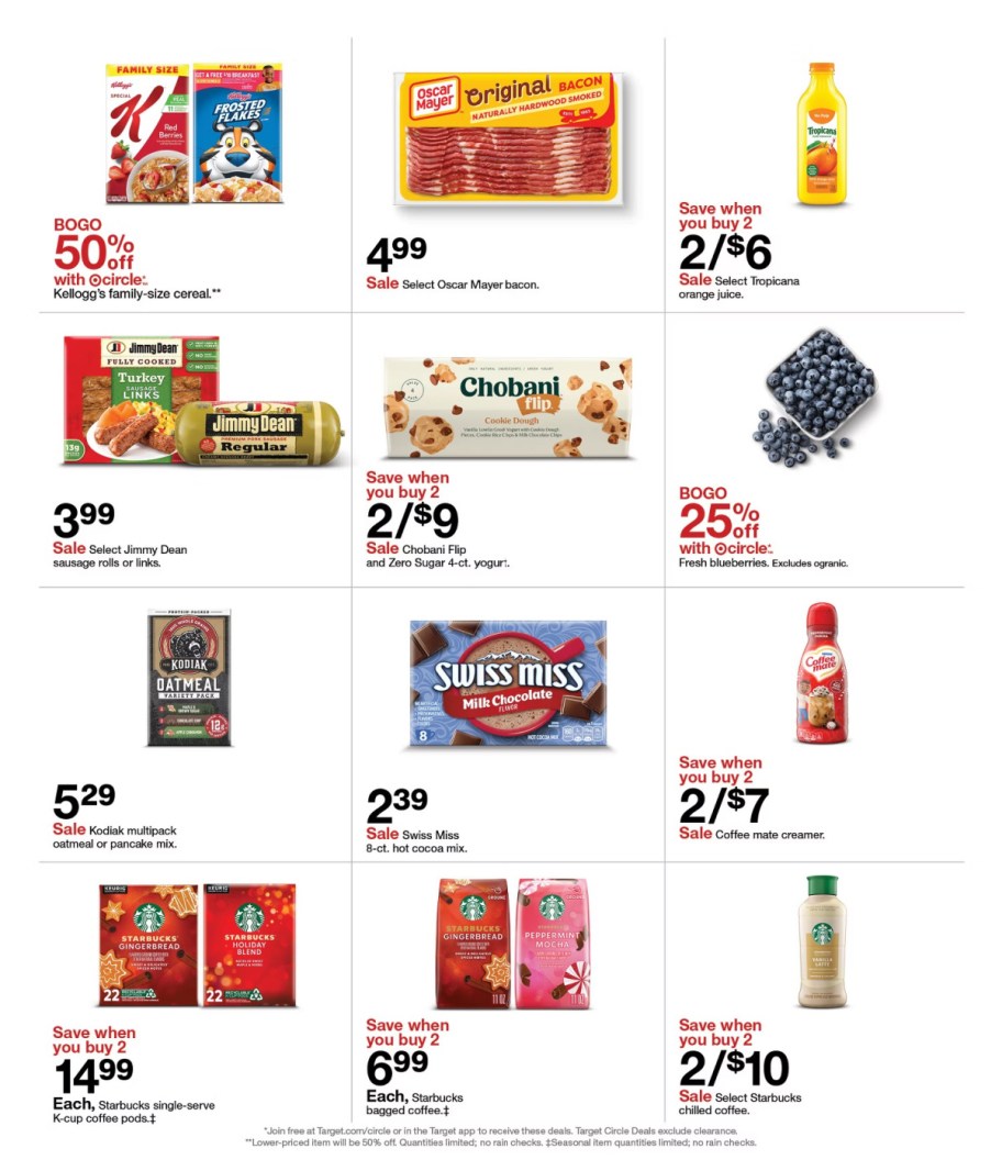 page from Target ad