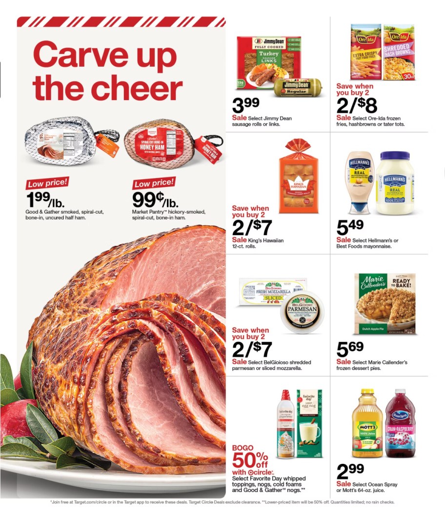 page from Target ad