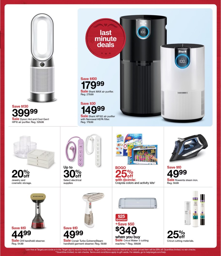 page from Target ad