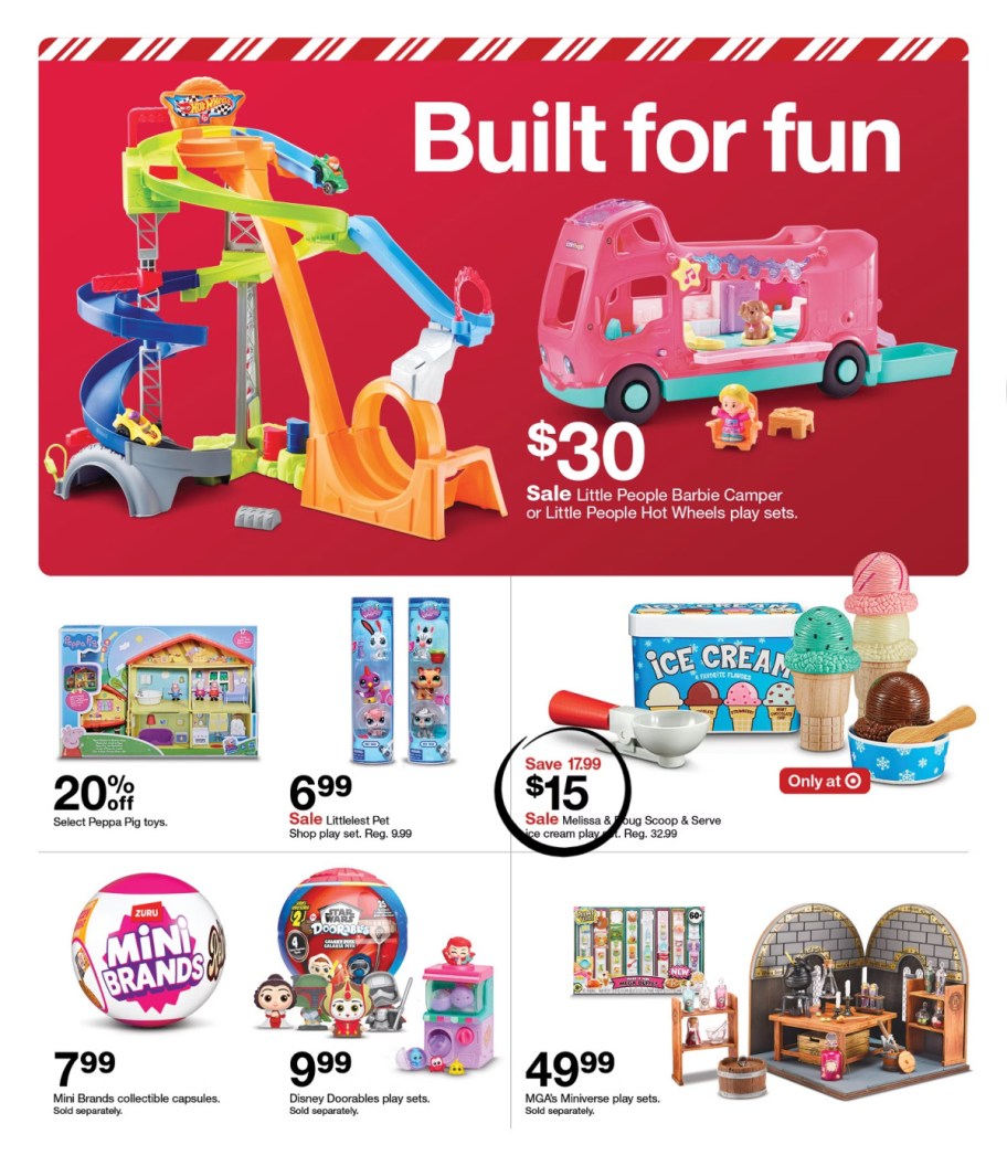 page from Target ad