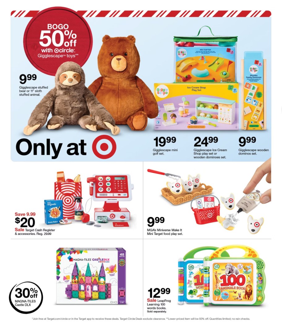 page from Target ad