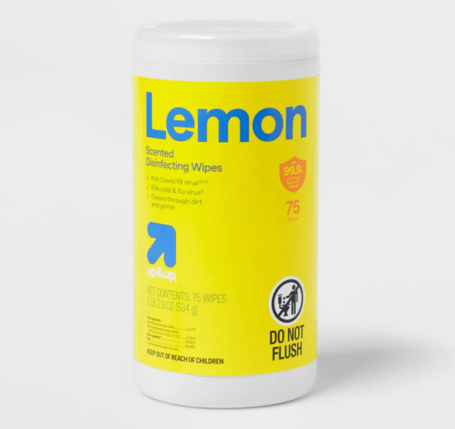 Target Lemon Disinfectant Wipes