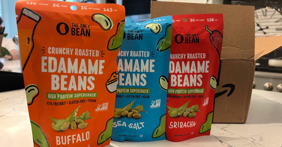 The Only Bean Roasted Edamame 3-Pack Just $7.70 Shipped on Amazon (High Protein Supersnack!)