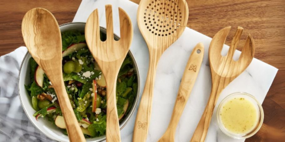 Up to 65% Off Pioneer Woman Kitchen Items | Olivewood Utensil Set Just $15 on Walmart.online