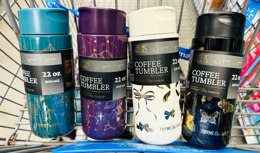 4 Thyme & Table Coffee Tumblers in shopping cart