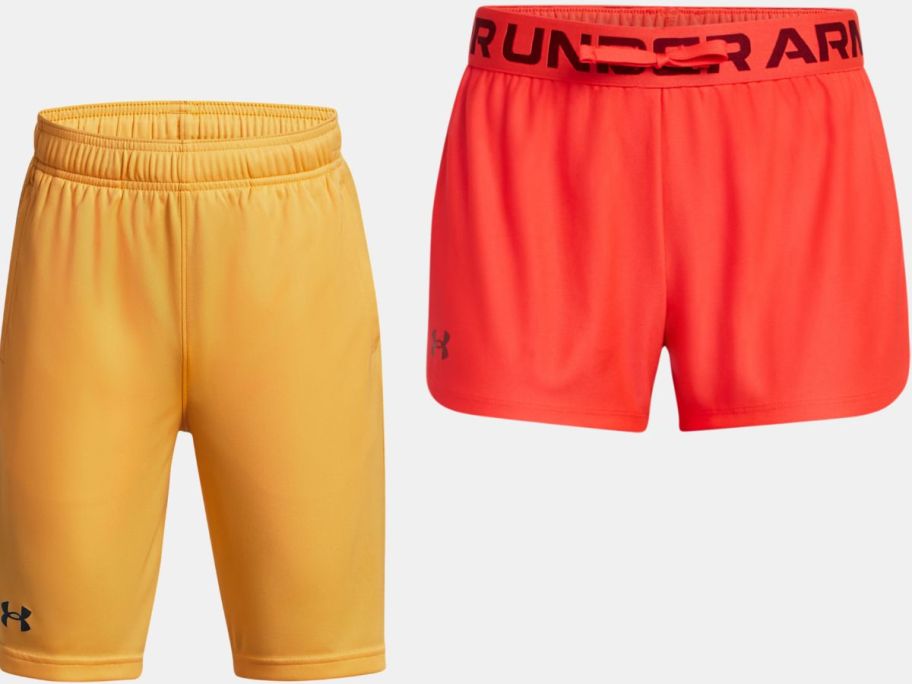 stock images of two under armour shorts