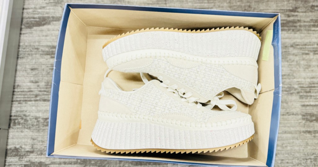 white pair of Universal Thread Persephone Sneakers